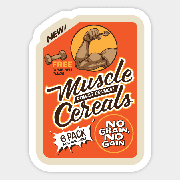 MUSCLE CEREALS Sticker by ROVO